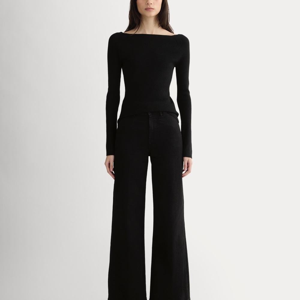 Everlane | Black Wide-Leg Jeans